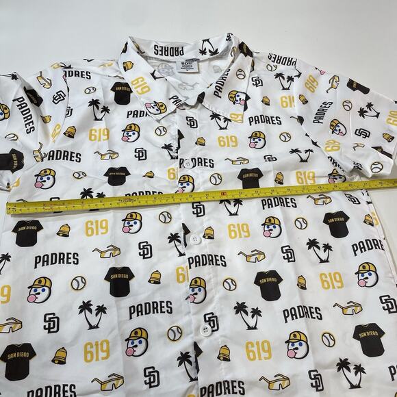San Diego Padres Shirt Button Jack in the Box Hawaiian MLB Giveaway Shirt BDA M - Picture 4 of 5